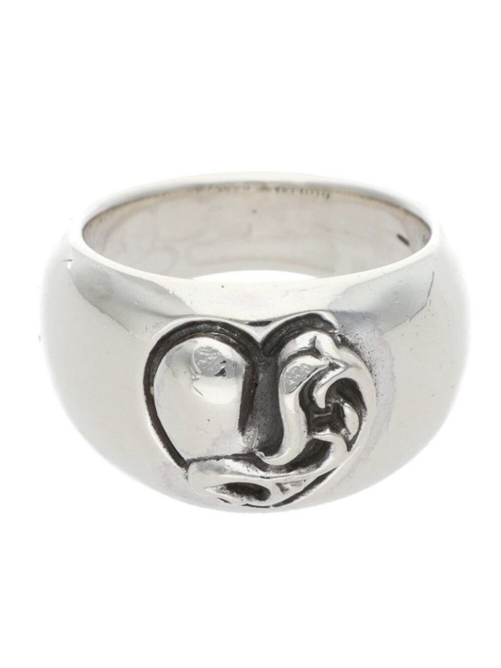 Chrome Heart in Band Silver Ring